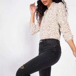 Joan High Waisted Slim Straight Fit Jeans In Vintage Black By Unpublished