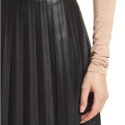 The Come Correct Faux Leather Tennis Skirt By BB Dakota Skirts