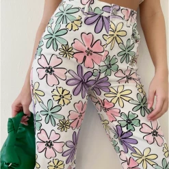 Bailey Rose The Darling Daisies Watercolor Printed Pants