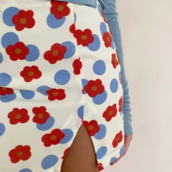 Bailey Rose The Daisy Printed Polka Dot Mini Skirt Skirts