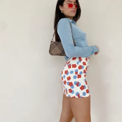 Bailey Rose The Daisy Printed Polka Dot Mini Skirt Skirts
