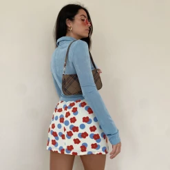 Bailey Rose The Daisy Printed Polka Dot Mini Skirt Skirts