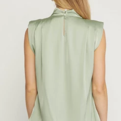 Entro The Shanan Satin Cowl Neck Tank Top