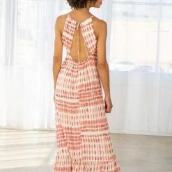 Love Stitch Dresses The Ginger Diamond Twist Front Maxi Dress