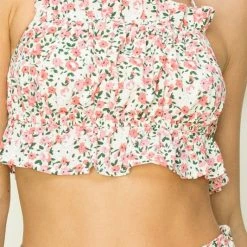 Hyfve The Georgina Floral Halter Crop Top