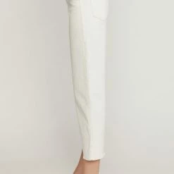 Entro The Olivia High Waist White Denim Pants Jeans