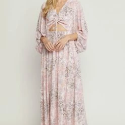 Entro The Meredith Blush Floral Maxi Dress