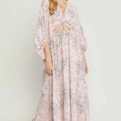 Entro The Meredith Blush Floral Maxi Dress