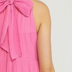 Entro The Priscilla Tiered High Neck Mini Dress Dresses