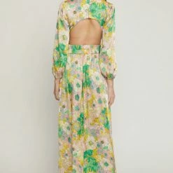 Entro Dresses The Daphne Pink Floral Print Maxi Dress
