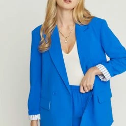 Entro Tops The Lydia Single Button Long Sleeve Blazer