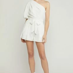 Entro The Pop Puff One Sleeve Romper Rompers