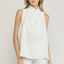 Entro Tops The Tristyn Cowl Neck Sleeveless Top
