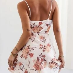 One & Only Collection Dresses The Mariposa Floral Cowl Front Mini Dress