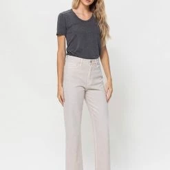 Vervet The Brennie Bone High Rise Straight Leg Jeans